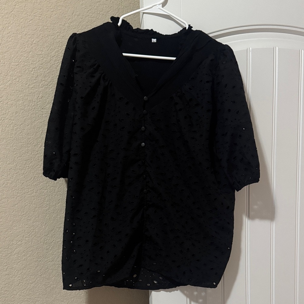 Elegant Black Women's Top
